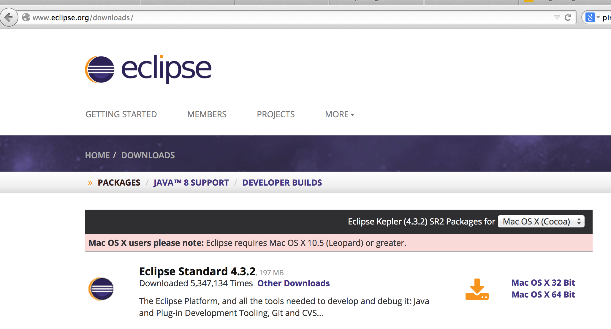Eclipse kepler java 8